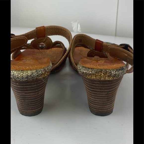 Italmoda Slip on Heel Sandals Made in Italy Sz 38 - Picture 4 of 8